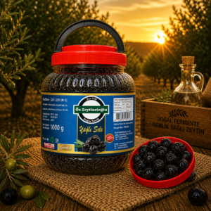 Yağlı Sele Siyah Zeytin Tuzsuz – Doğal, Katkısız ve Yoğun Aromalı