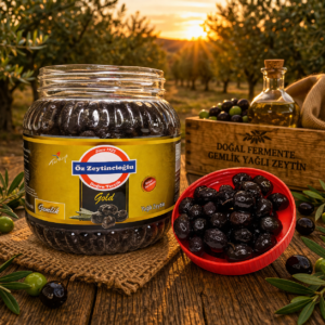 Gemlik Yağlı Siyah Zeytin Safir 231-260 Kalibre – Tuzsuz, Etli
